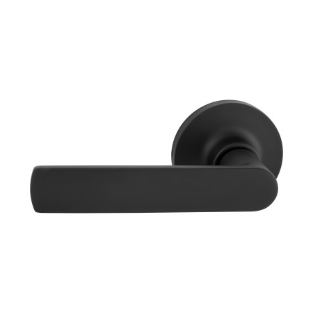 TradePro Round Rose Bela Passage Lever Set — Matt Black