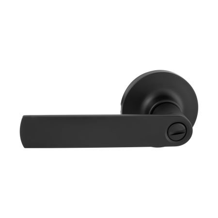 TradePro Round Rose Bela Privacy Lever Set — Matte Black