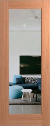 Full Clear Glass Meranti Door