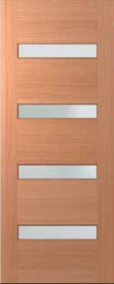 4L Horizontal Meranti Door
