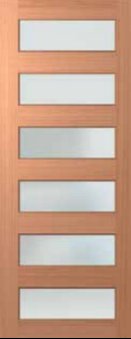 6L Horizontal Meranti Door
