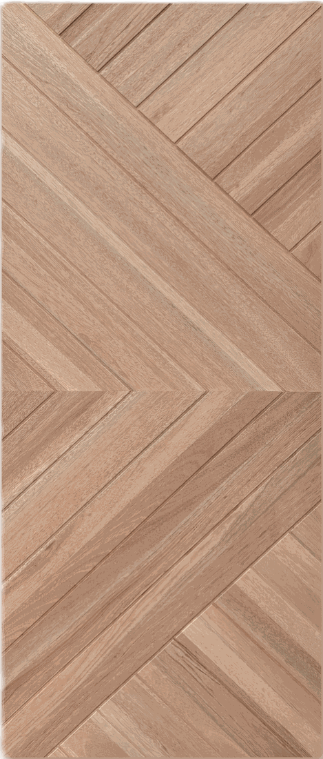 Meranti Herringbone Door